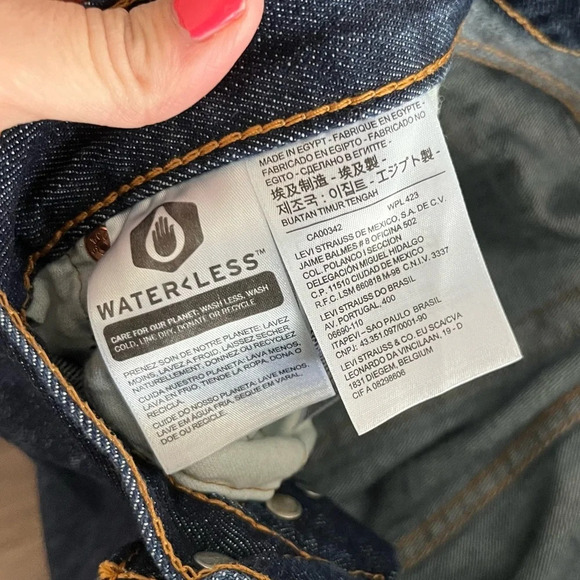 Levi's 501 Jeans Men's 36x30 Dark Wash Button Fly Classic Denim 100% Cototn - Picture 7 of 8